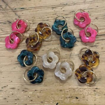 Boucles d’oreilles Sam </br>Pas de samedi sans bigoudi