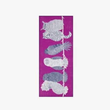 Echarpe Chouette</br>Inoui Editions</br>violet